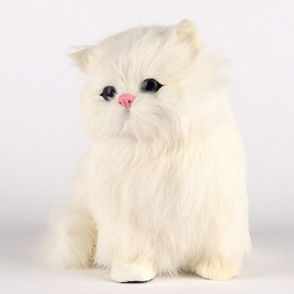 Peluche chat réaliste qui miaule – Image 3