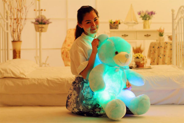 Peluche ourson veilleuse à LED et couleur lumière changeante – Image 8