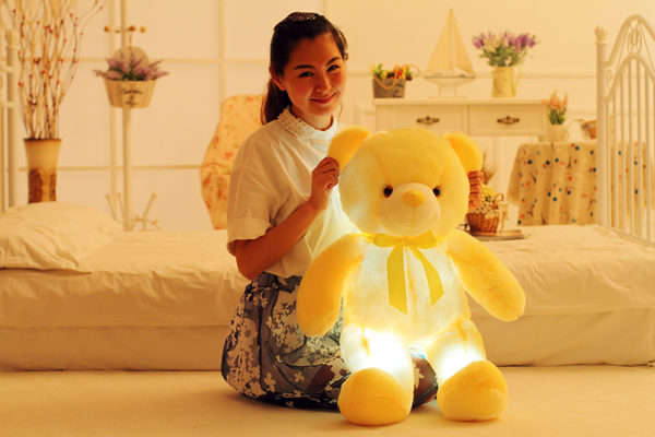 Peluche ourson veilleuse à LED et couleur lumière changeante – Image 5