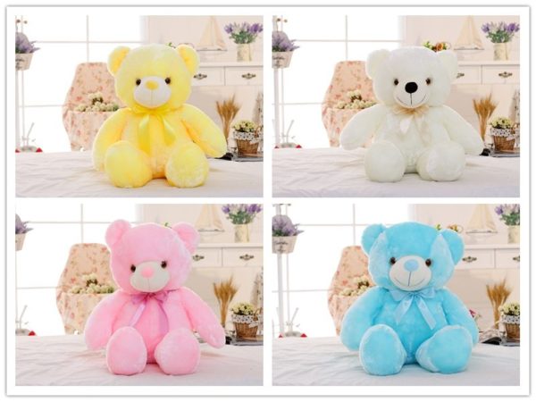 Peluche ourson veilleuse à LED et couleur lumière changeante – Image 4
