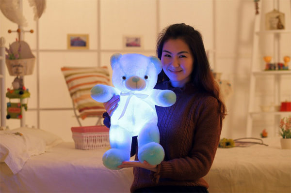 Peluche ourson veilleuse à LED et couleur lumière changeante – Image 6