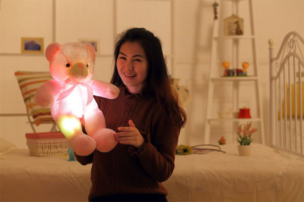 Peluche ourson veilleuse à LED et couleur lumière changeante – Image 9